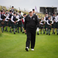 Safeguarding fears after school pipe band plays for Donald Trump
