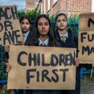 The pupils fighting back against striking teachers to save their education