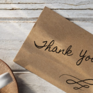 The value in the thank you